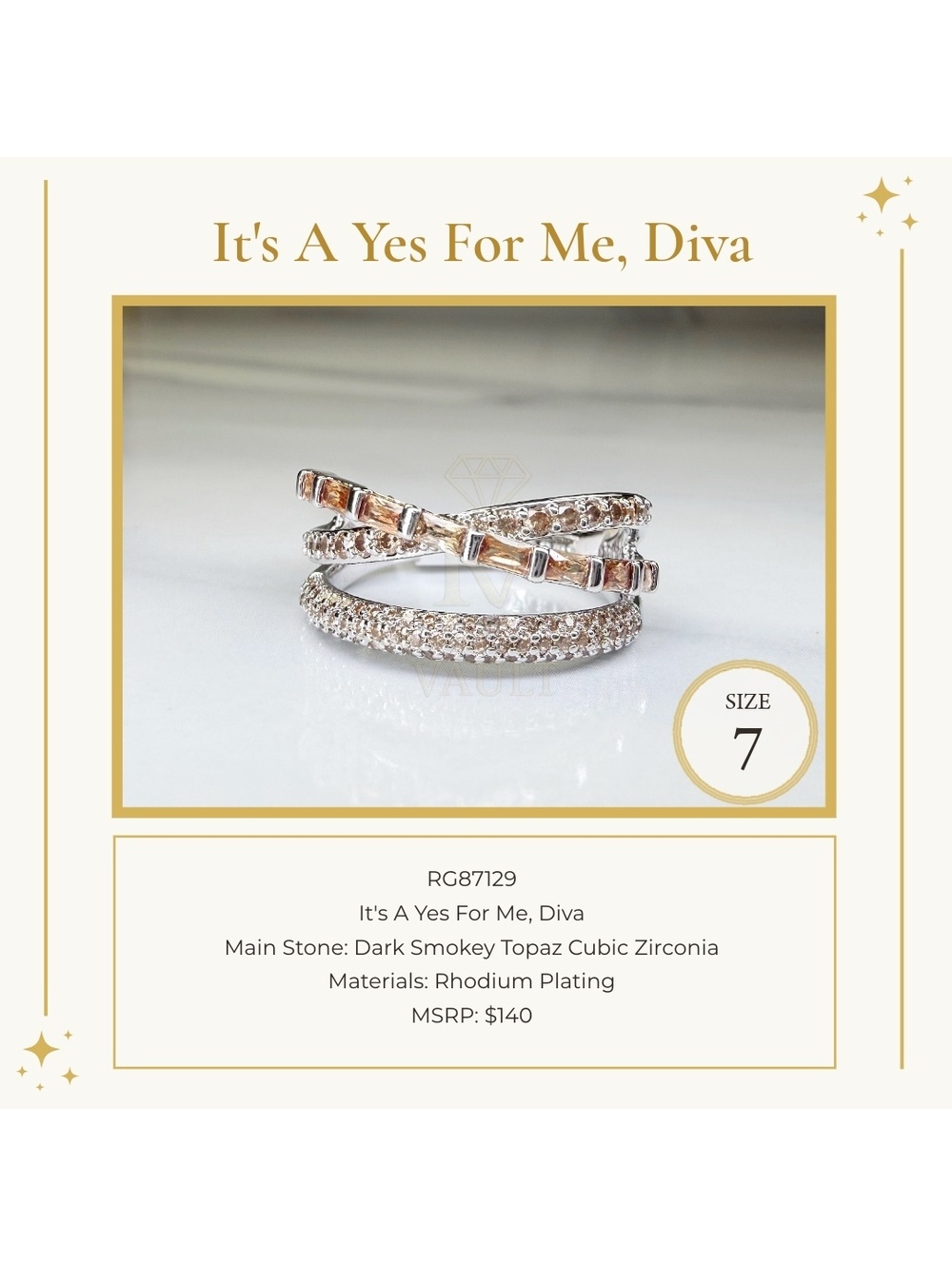 It's A Yes For Me, Diva - Size 7 - OG